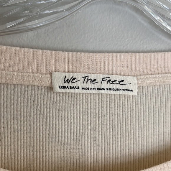 We the Free Free People Feelin It Slouchy tee in alabaster combo size XS - Picture 7 of 14